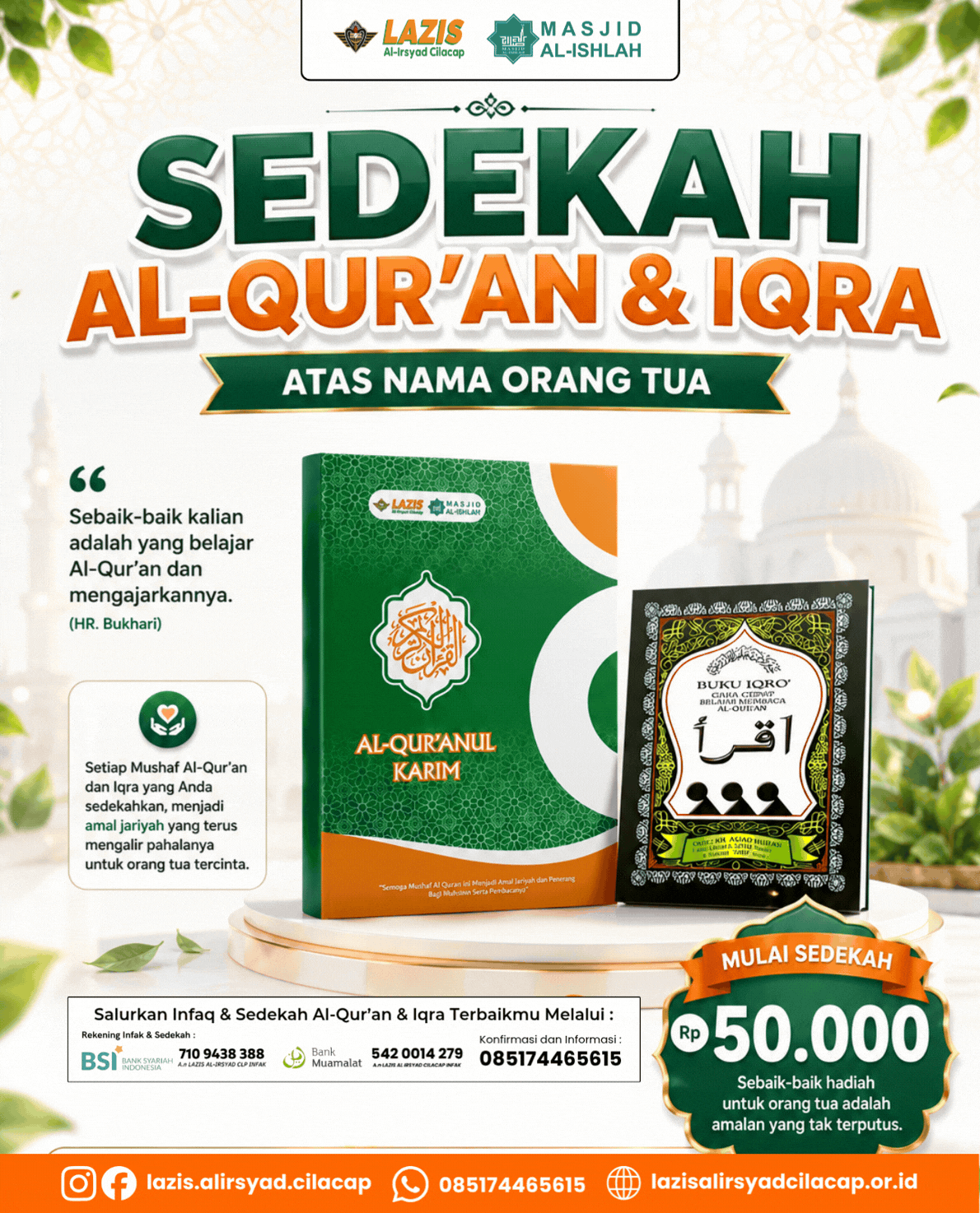 Sedekah Al Quran dan Iqro'